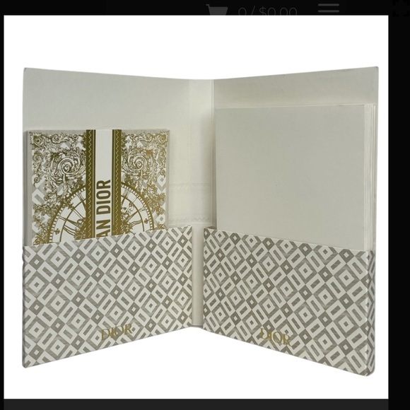 Christian Dior Gold and White Stationery Set - Picture 2 of 9